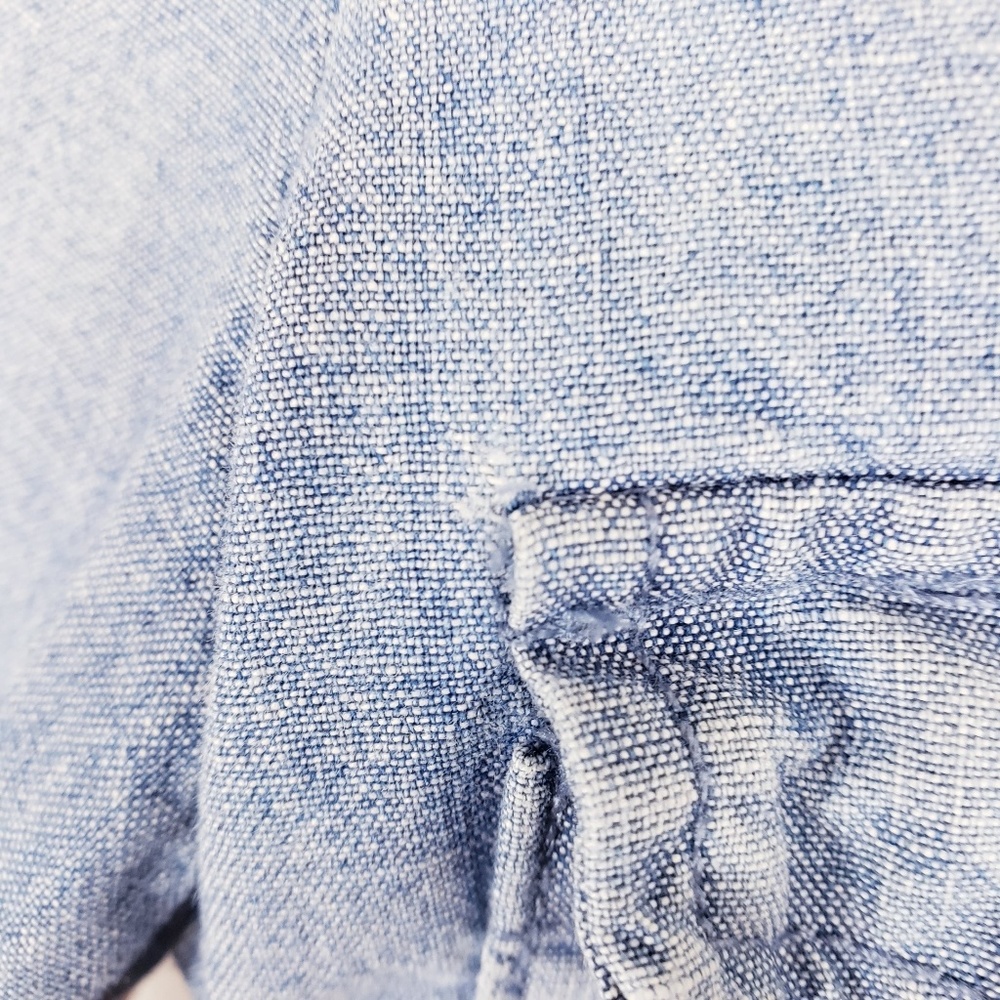 J. Crew Button Down Chambray - image 4